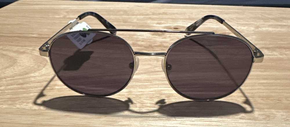 NWT men's Nautica sunglasses silver frames 53-18-140 Polarized Rx ready